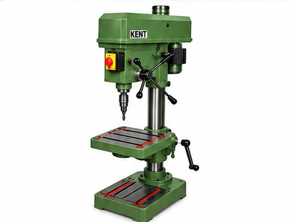 Bench pillar drilling machine for drilling, tapping and reaming